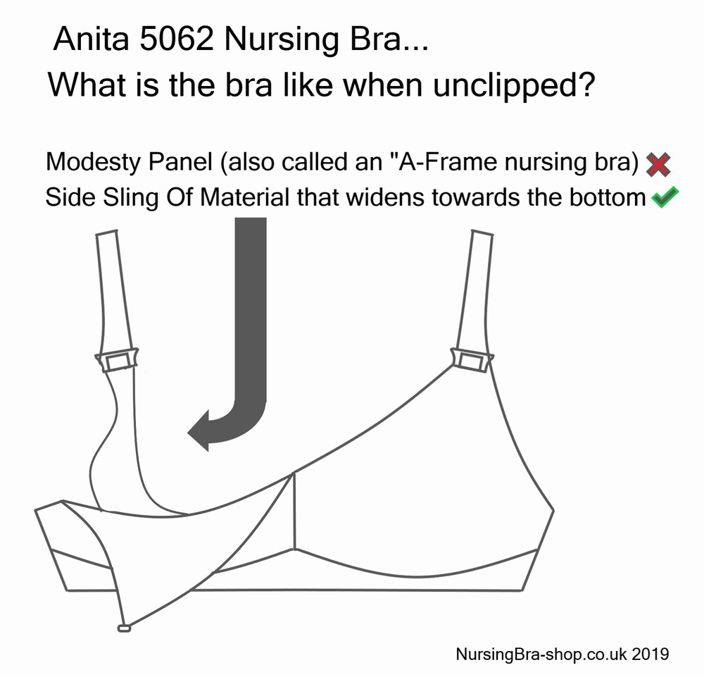 Anita 5062 Nursing Bra no wire wire free - WHITE or Black D,E,F,G