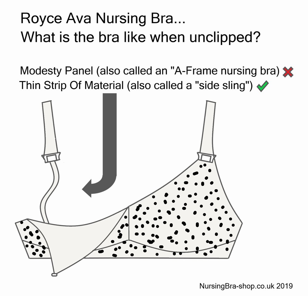 Royce Nursing Bra Ava - Cream & Black Spot ***SALES ITEM - LIMITED